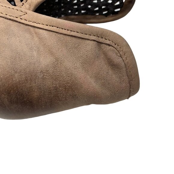 Krbonell Brown Leather Perforated Pointed Toe Booties - Picture 6 of 7